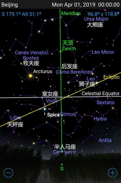 学习 星空的运行方式这是0时的春季星座,傍晚可以看到部分冬季星座