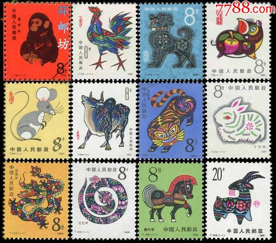 第一轮生肖邮票大全套十二生肖猴为纪念张上品保真配邮折